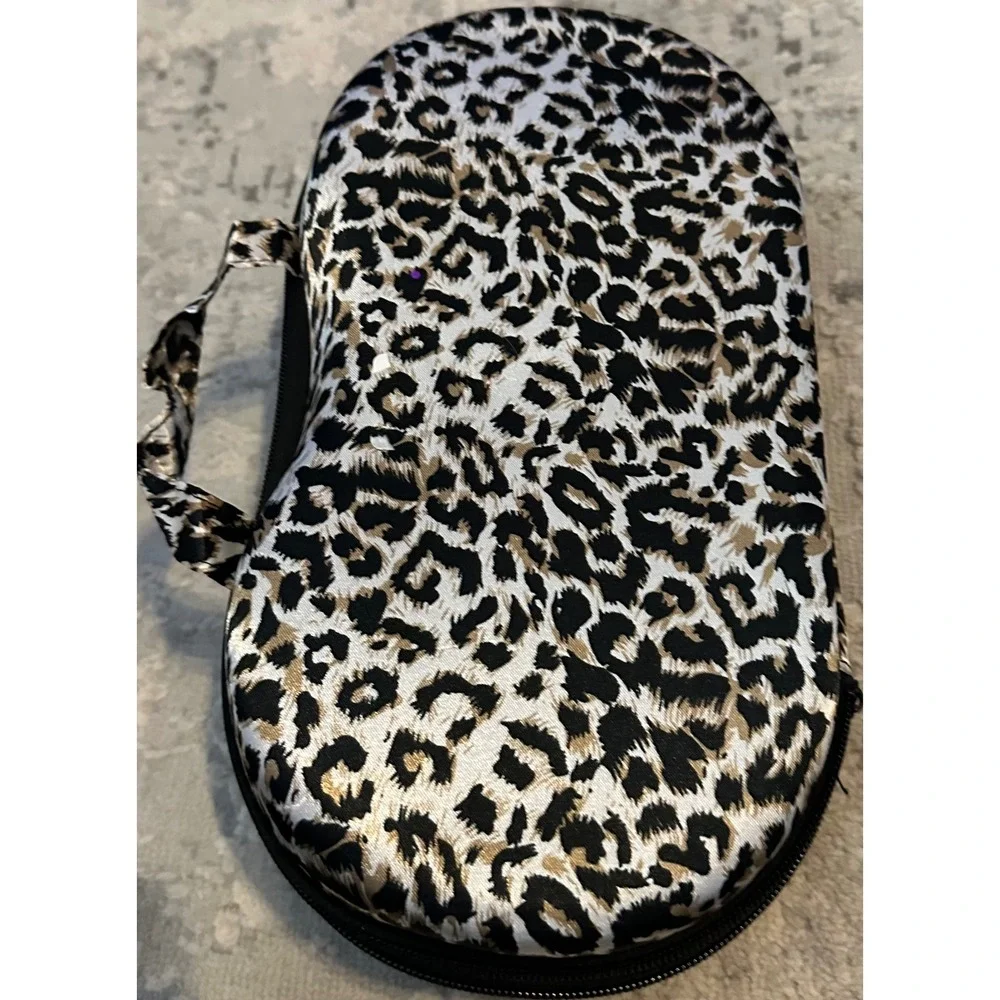 Womens‎ Leopard Print Bra Travel Case Organizer Holder